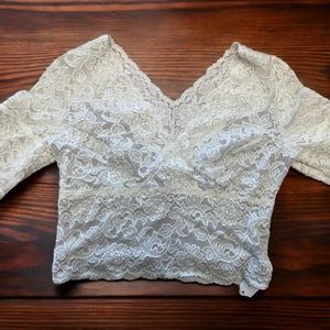 Hanky Panky Cream Lace Top